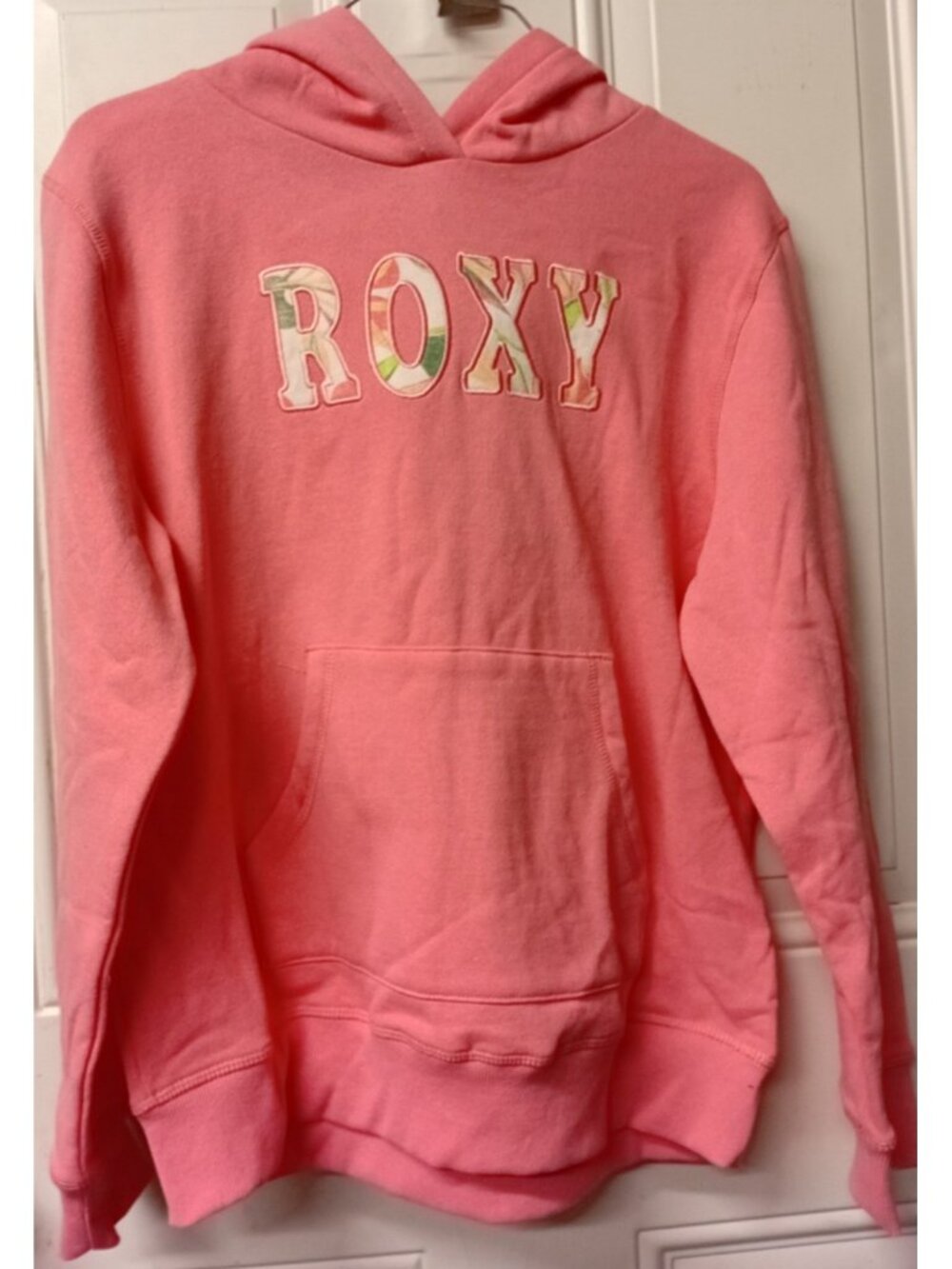 NWT Roxy Big Girl's XL 18/20 Hooded Sweatshirt Hoodie Sun Kissed Coral Pink CUTE